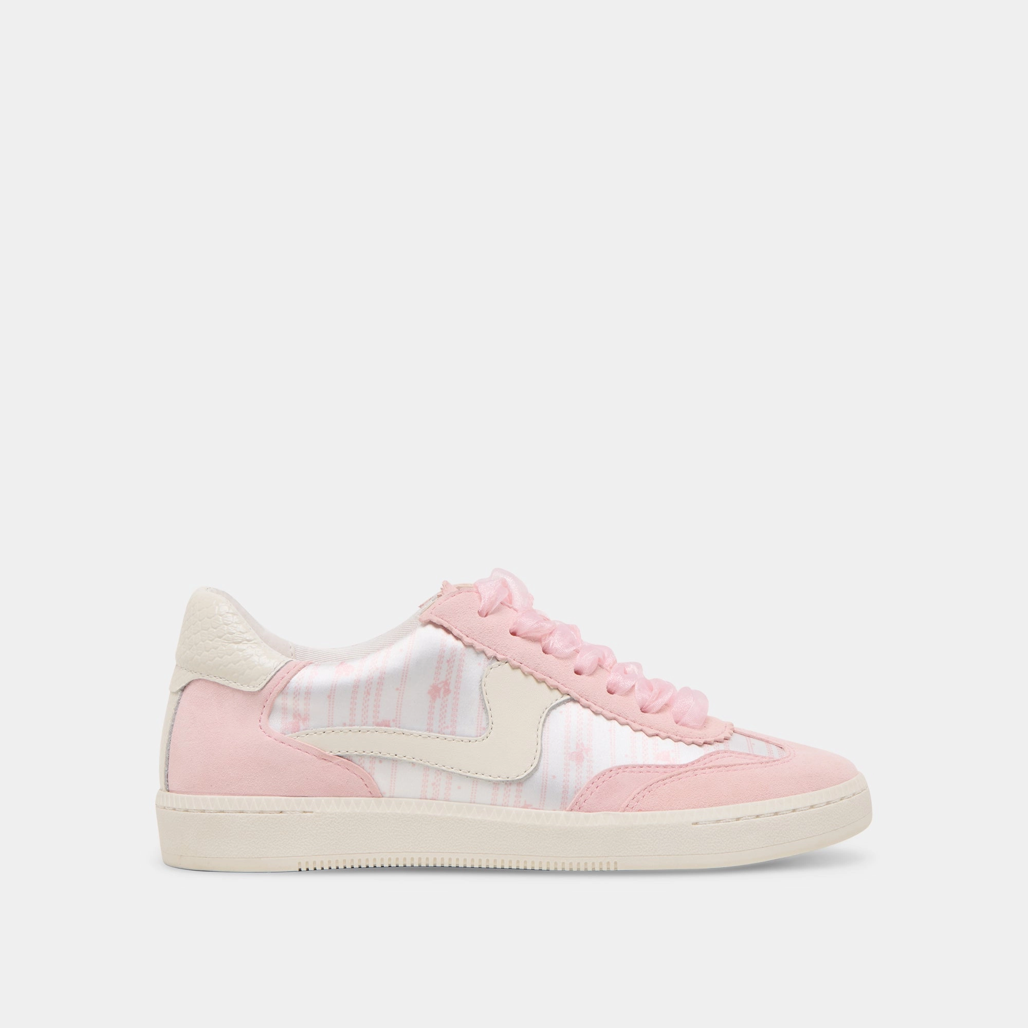 Lightweight Cushioning Thermal Regulating Lining NOTICE X BYRDIE GOLF SNEAKERS PINK FLORAL NYLON
