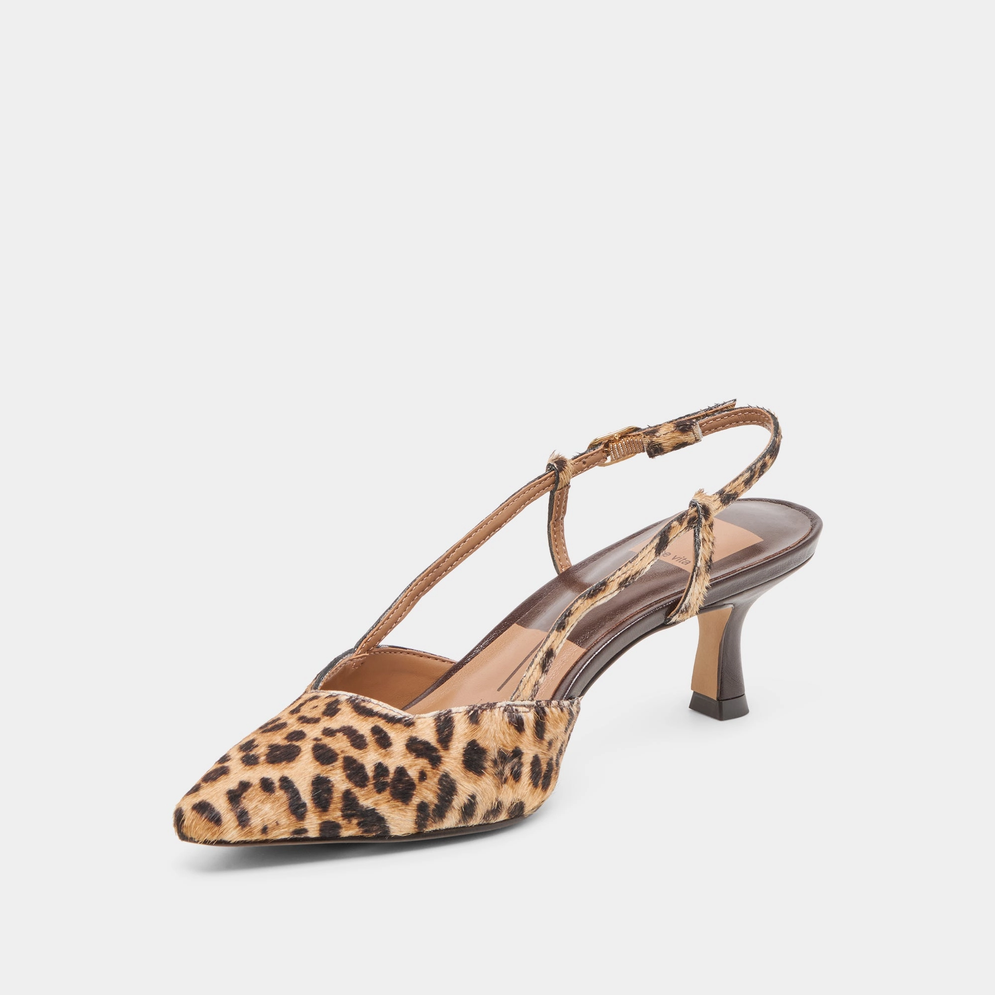 ODELA HEELS DK LEOPARD CALF HAIR Durable ease Patent Leather