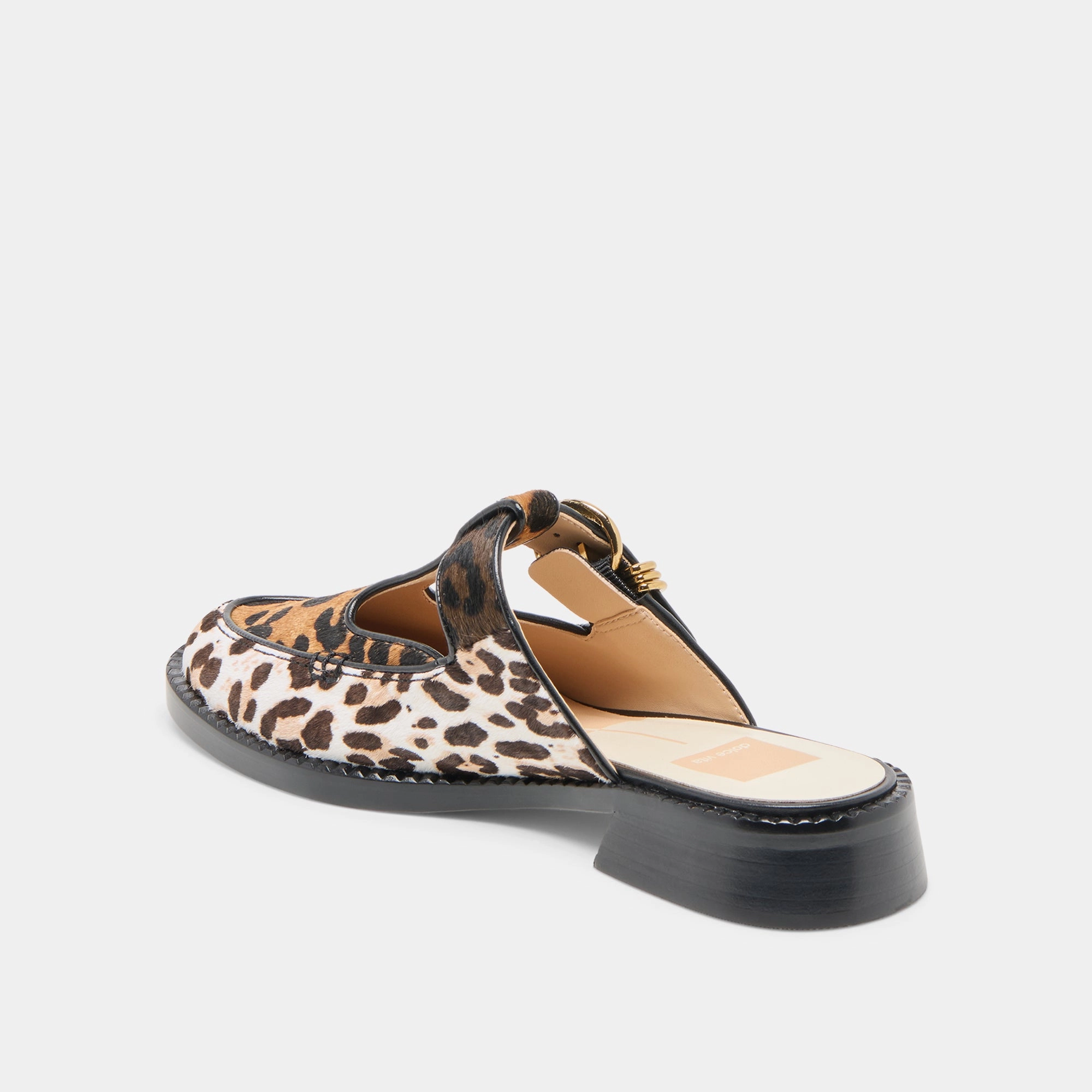 Non Tangling Lacing HARLAH FLATS LEOPARD MULTI CALF HAIR
