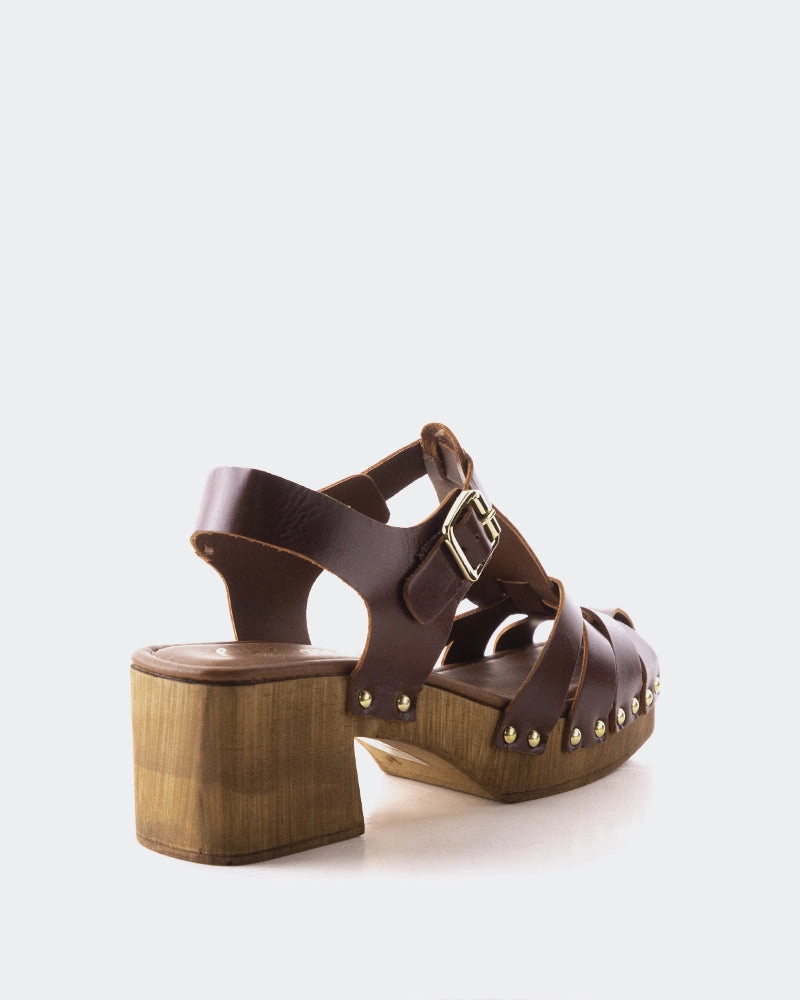 Open Orthopedic friendly Oline Tan Leather