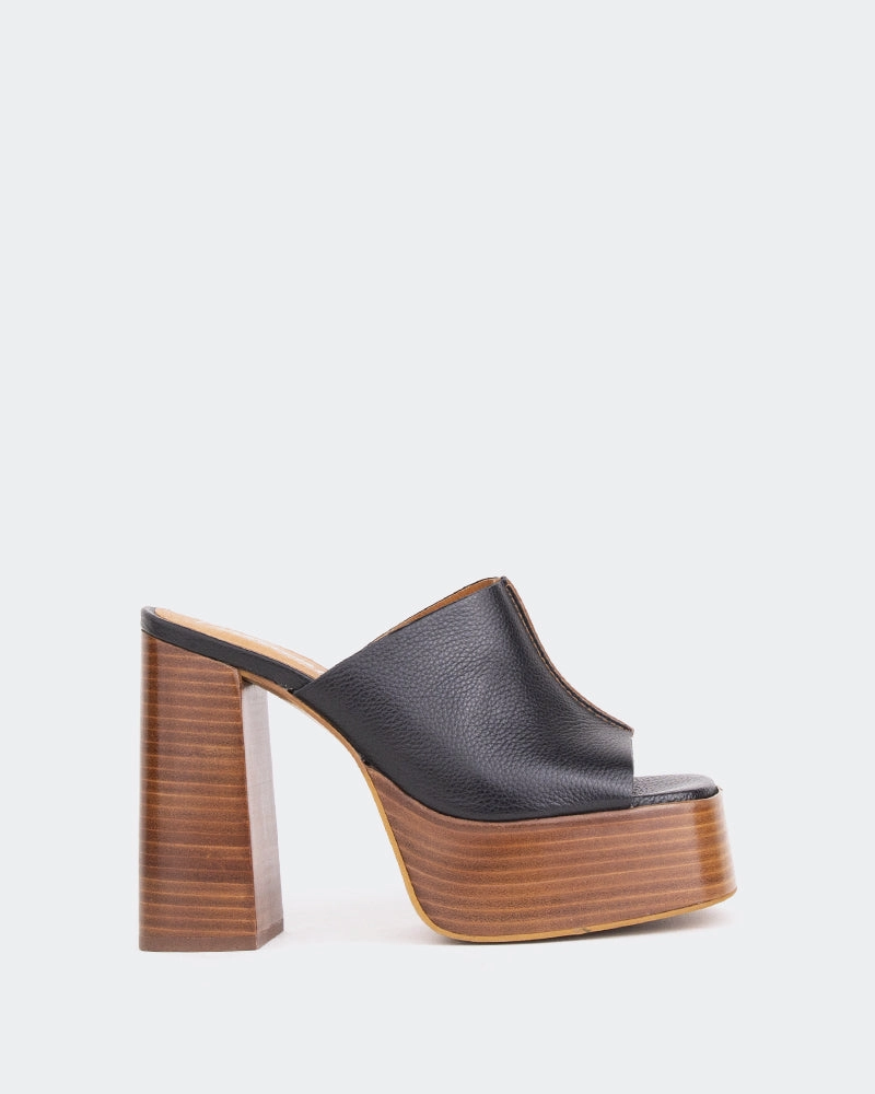 Overboard Black Leather/Cuir Noir Water Resistant Material Recycled materials