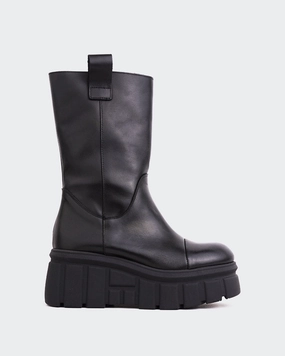 Kelowna Black Leather Ground Force Comfortable Straps