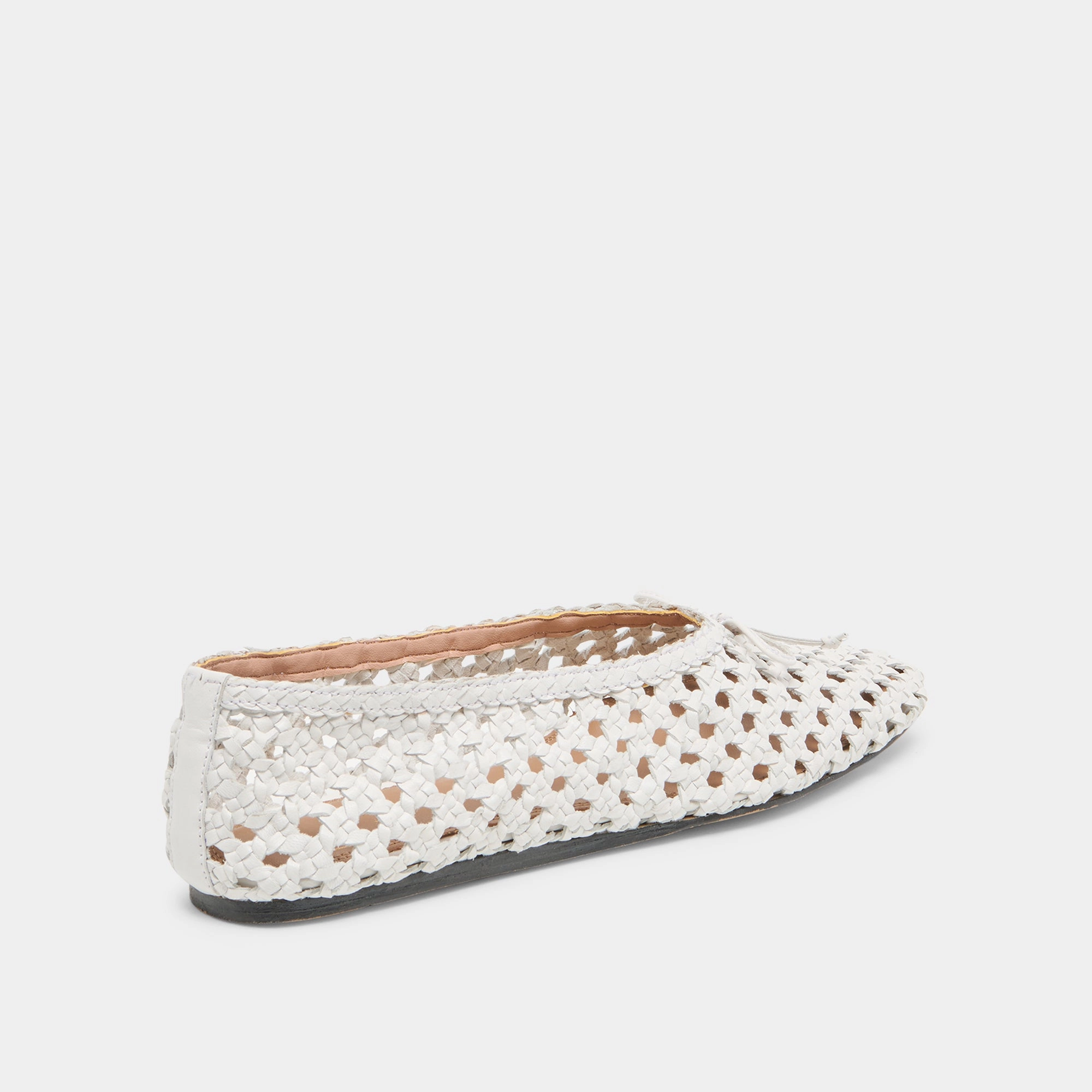 EDDA BALLET FLATS BONE WOVEN LEATHER day comfort - level