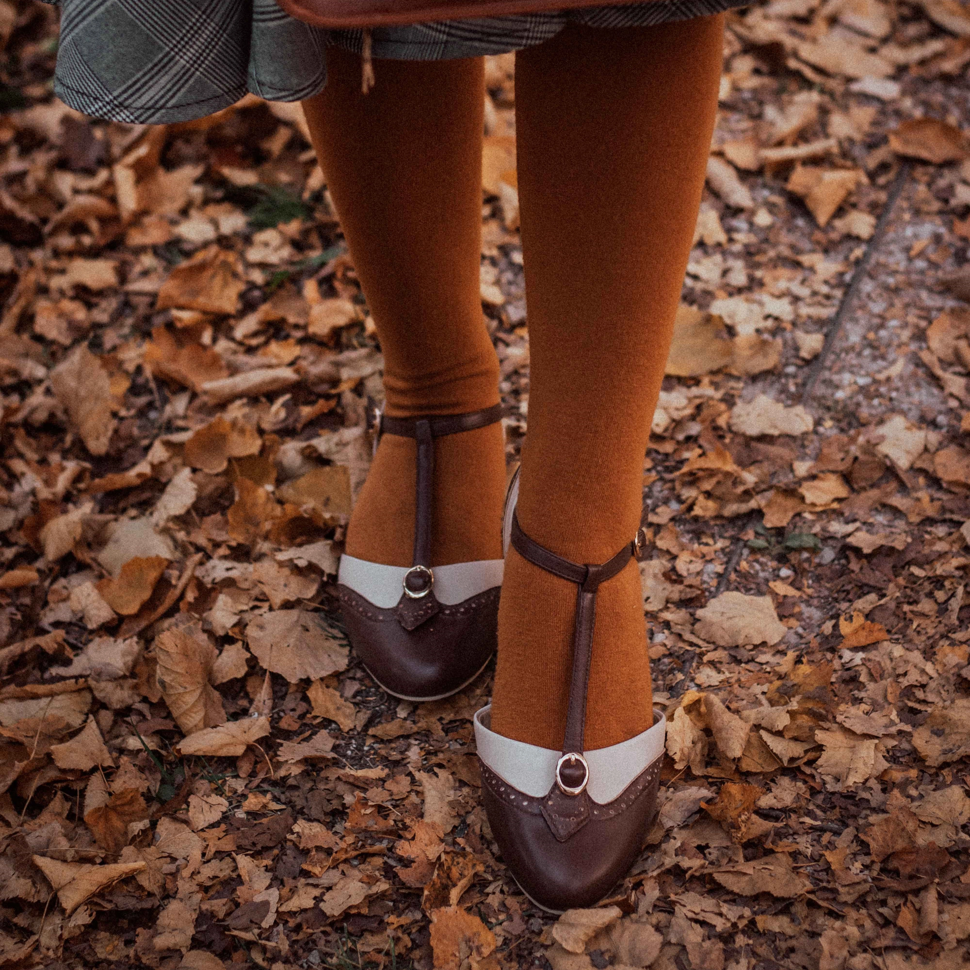 All-day breathability seniors Parisienne (Beige/Espresso)