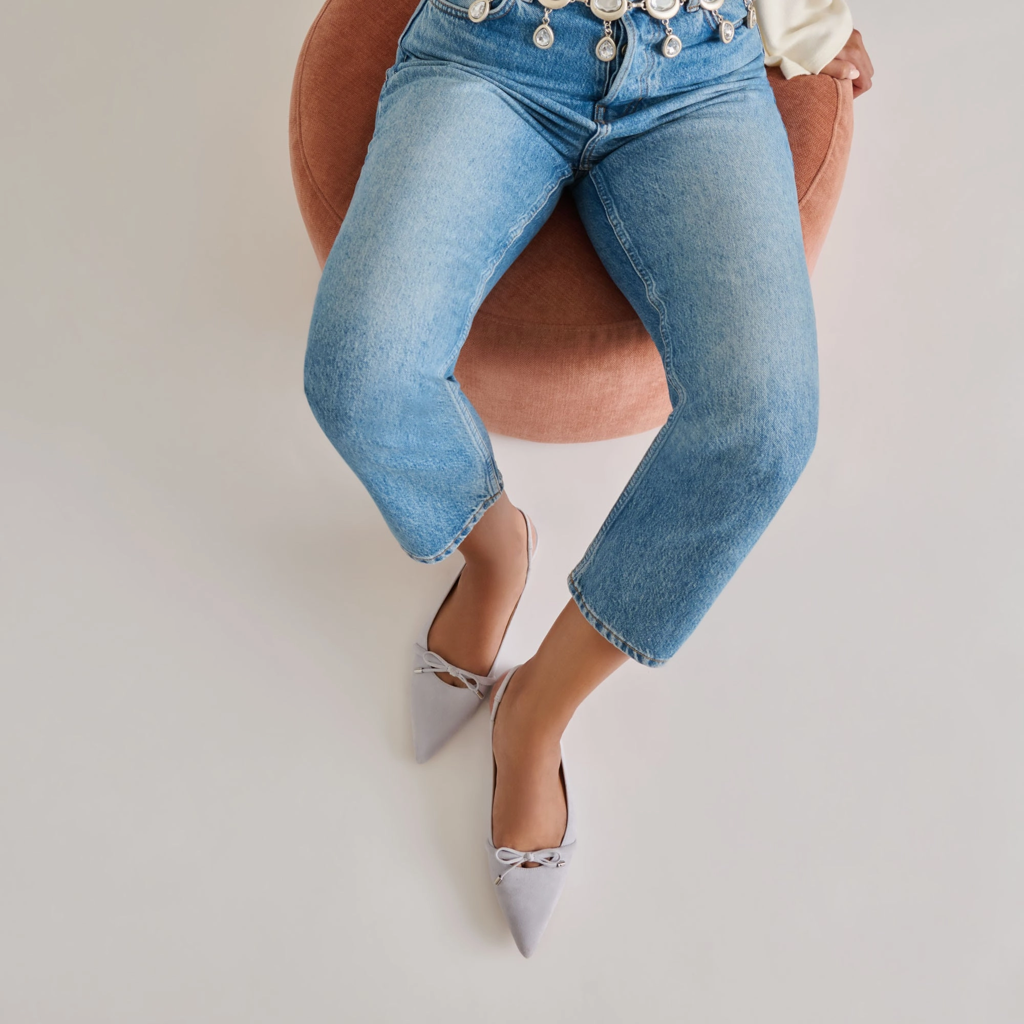 PAYGE FLATS DUSTY BLUE SUEDE gym - goer