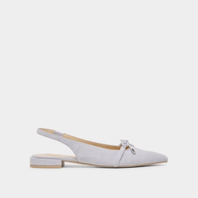 Breathable mesh Ultra-soft breathability PAYGE FLATS DUSTY BLUE SUEDE