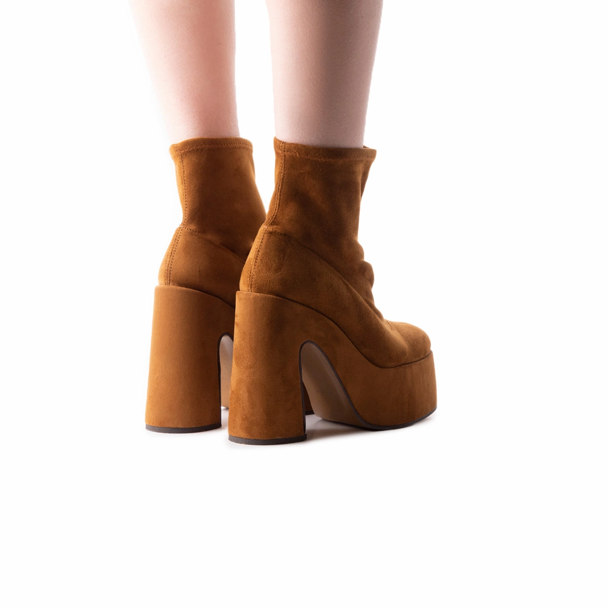 Flash Brown Suede Stretch Pressure Relief Zones Long distance