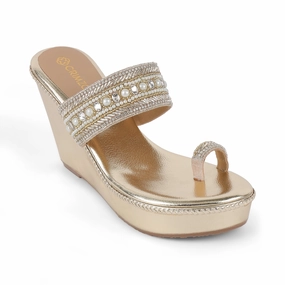 Urban Fresh Elastic PERAH- GOLD KOLHAPURI