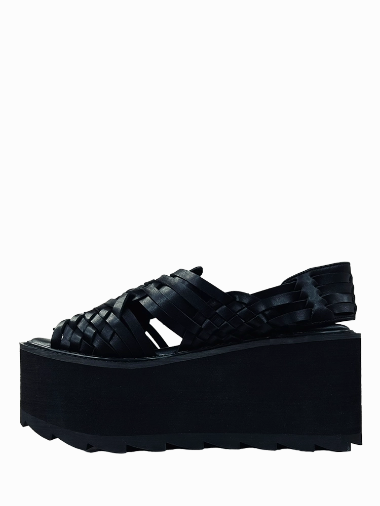 LA SIOUXSIE MARIA LO - BLACK Flexible Midfoot Mid-top