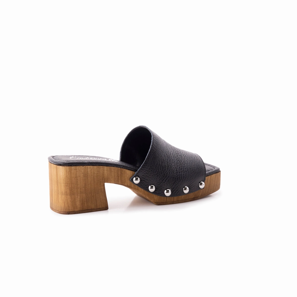 hottest perforated upper Maja Black Leather