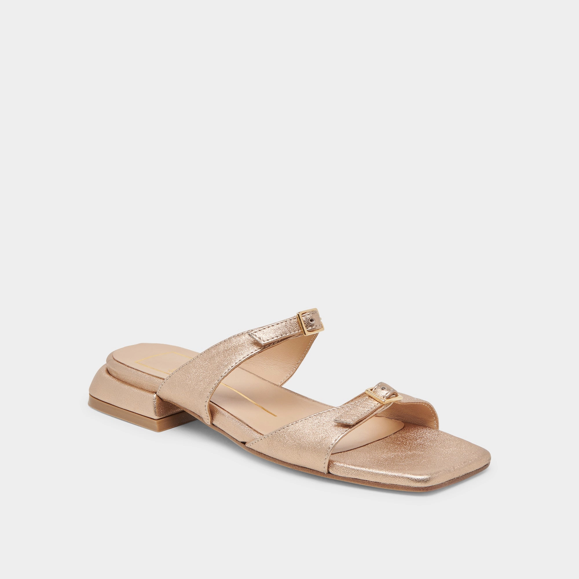 diabetic-friendly LAVERN SANDALS GOLD METALLIC LEATHER