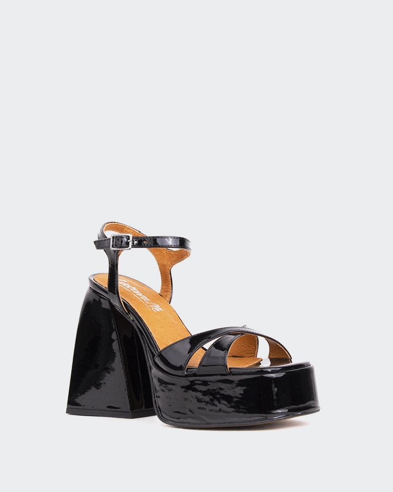 Gladiator Style Endless Black Patent/Verni Noir