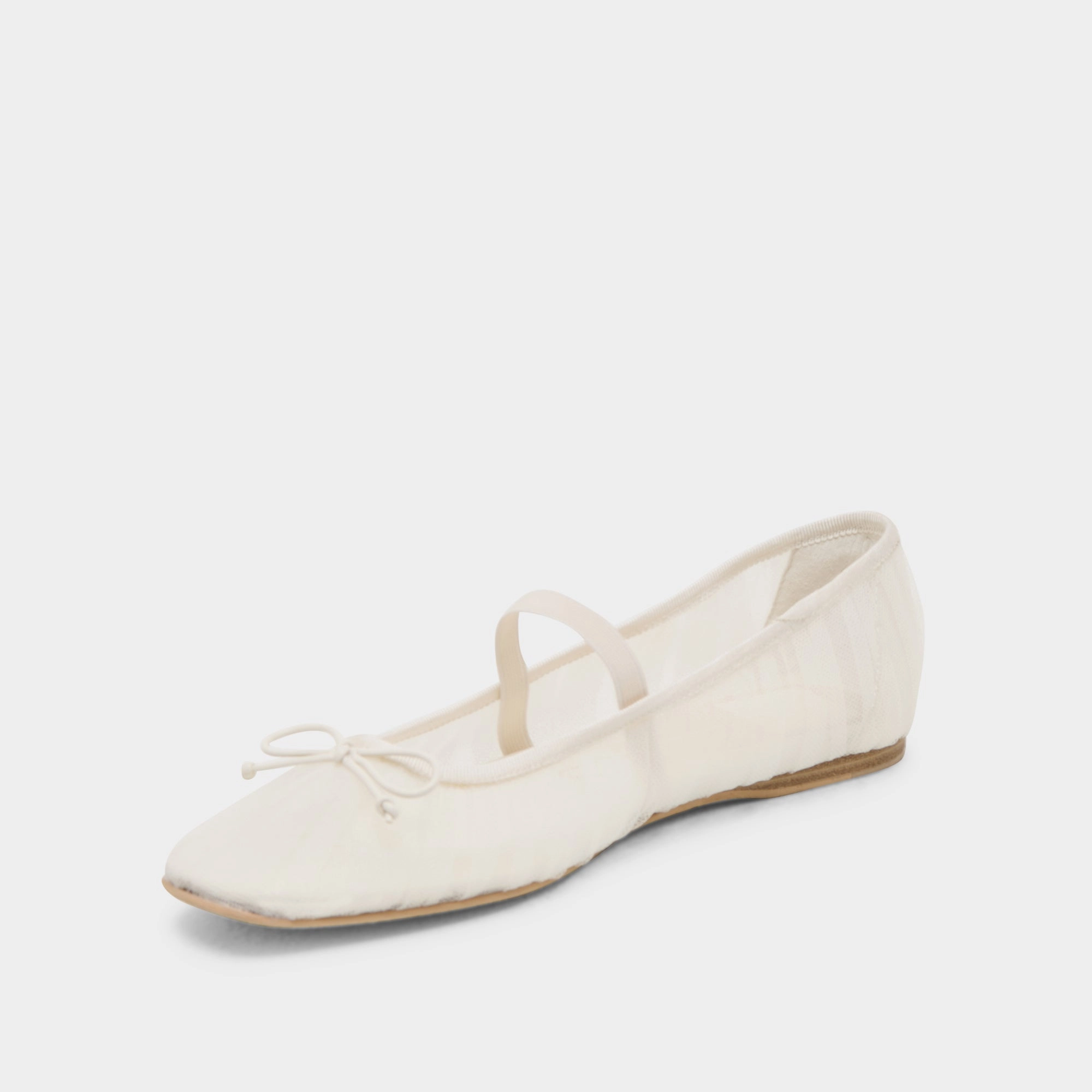 RAEVEN BALLET FLATS WHITE TULLE Contemporary ease All Terrain Grip
