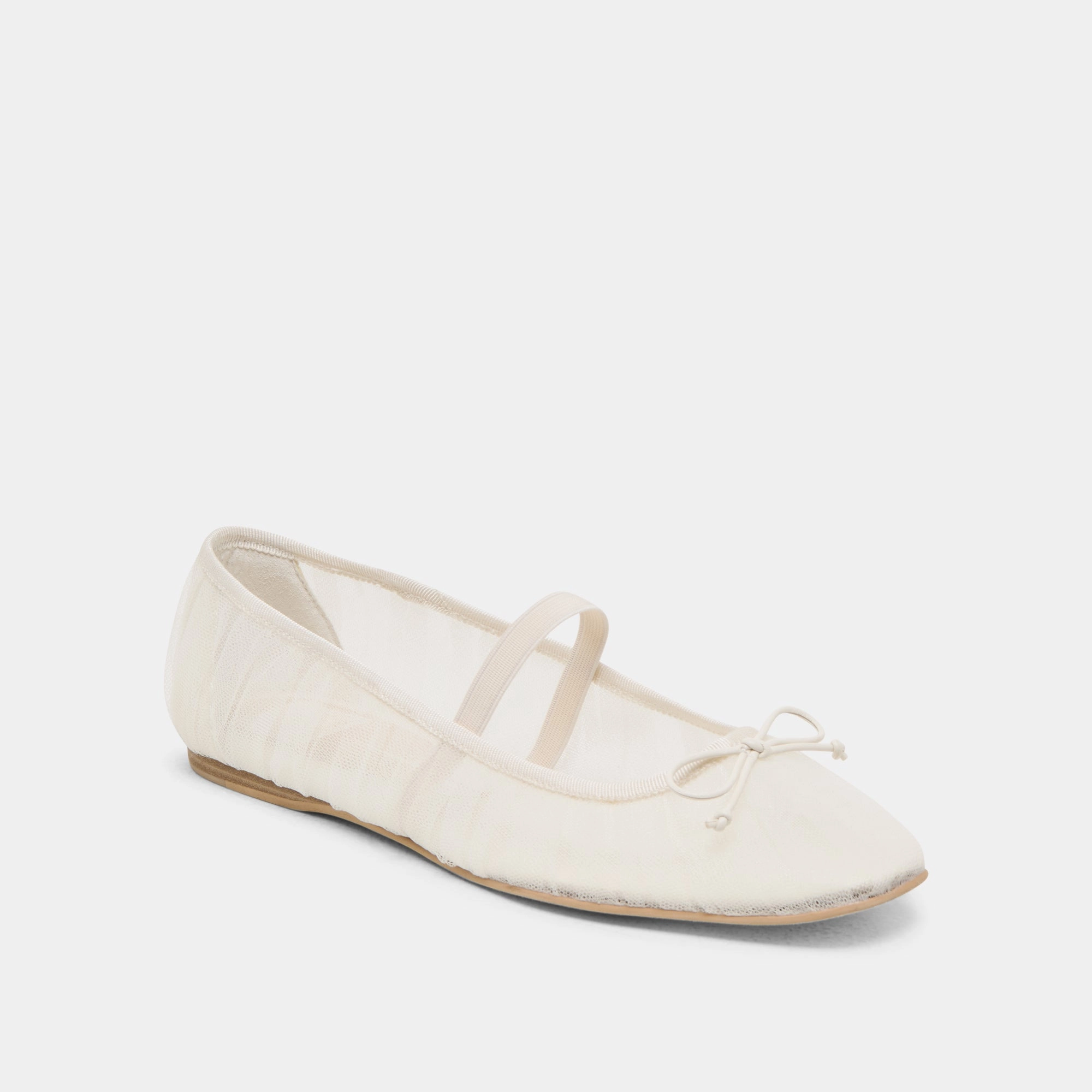 weekday RAEVEN BALLET FLATS WHITE TULLE