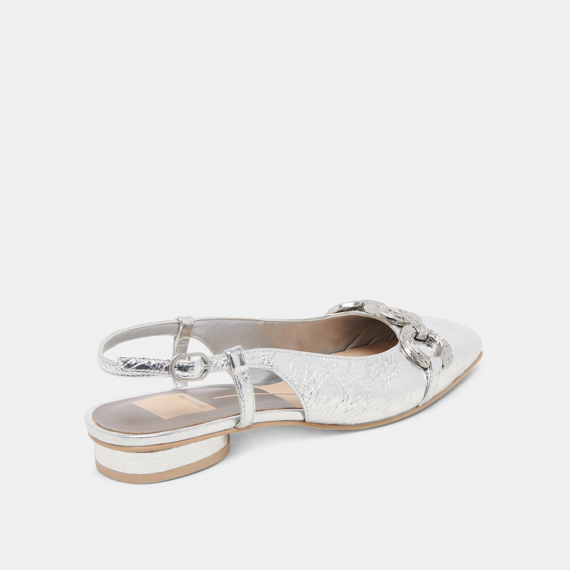 Secure Design RAMANO FLATS SILVER DISTRESSED LEATHER