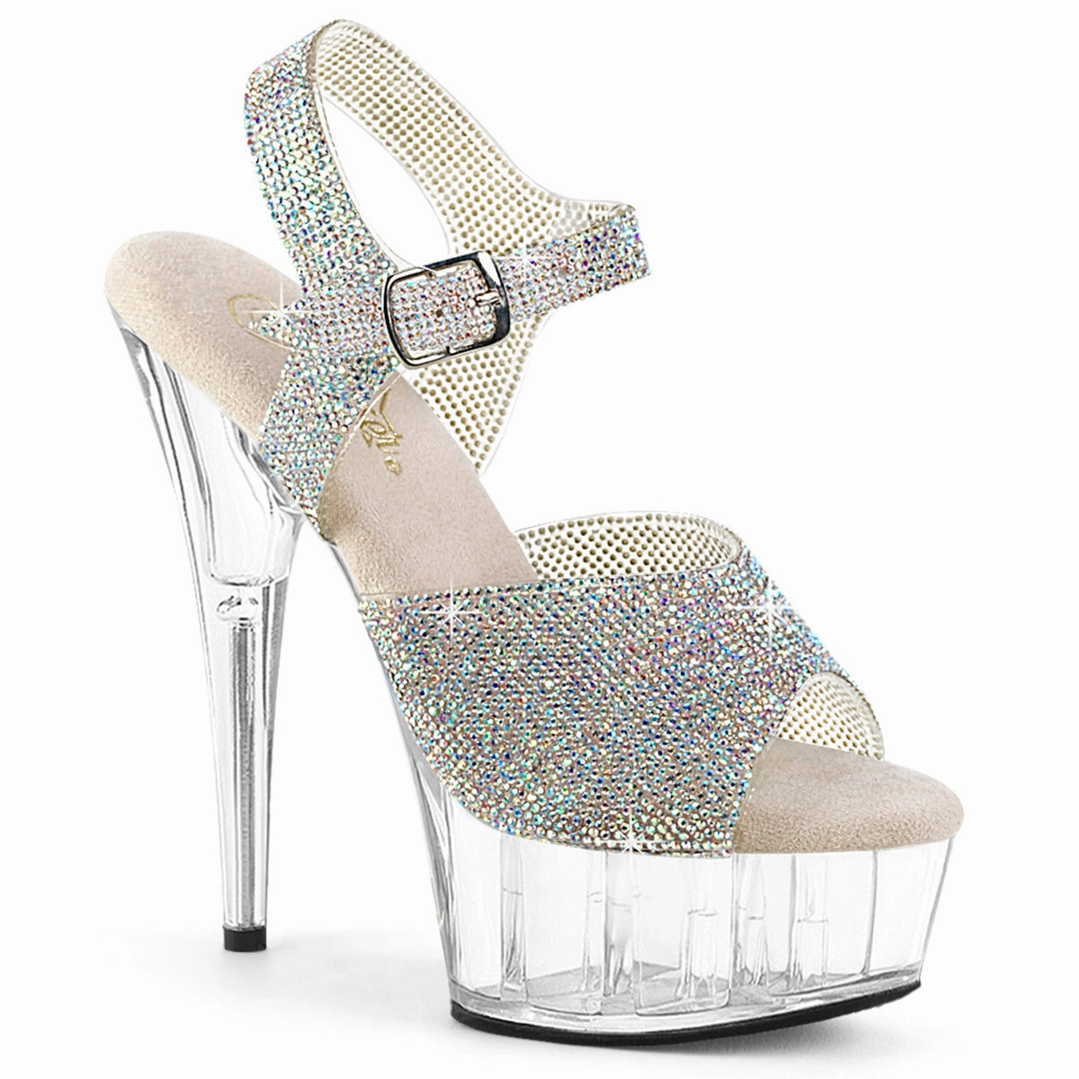 Delight-608N-RS Strappy Retro Bridal Shoes