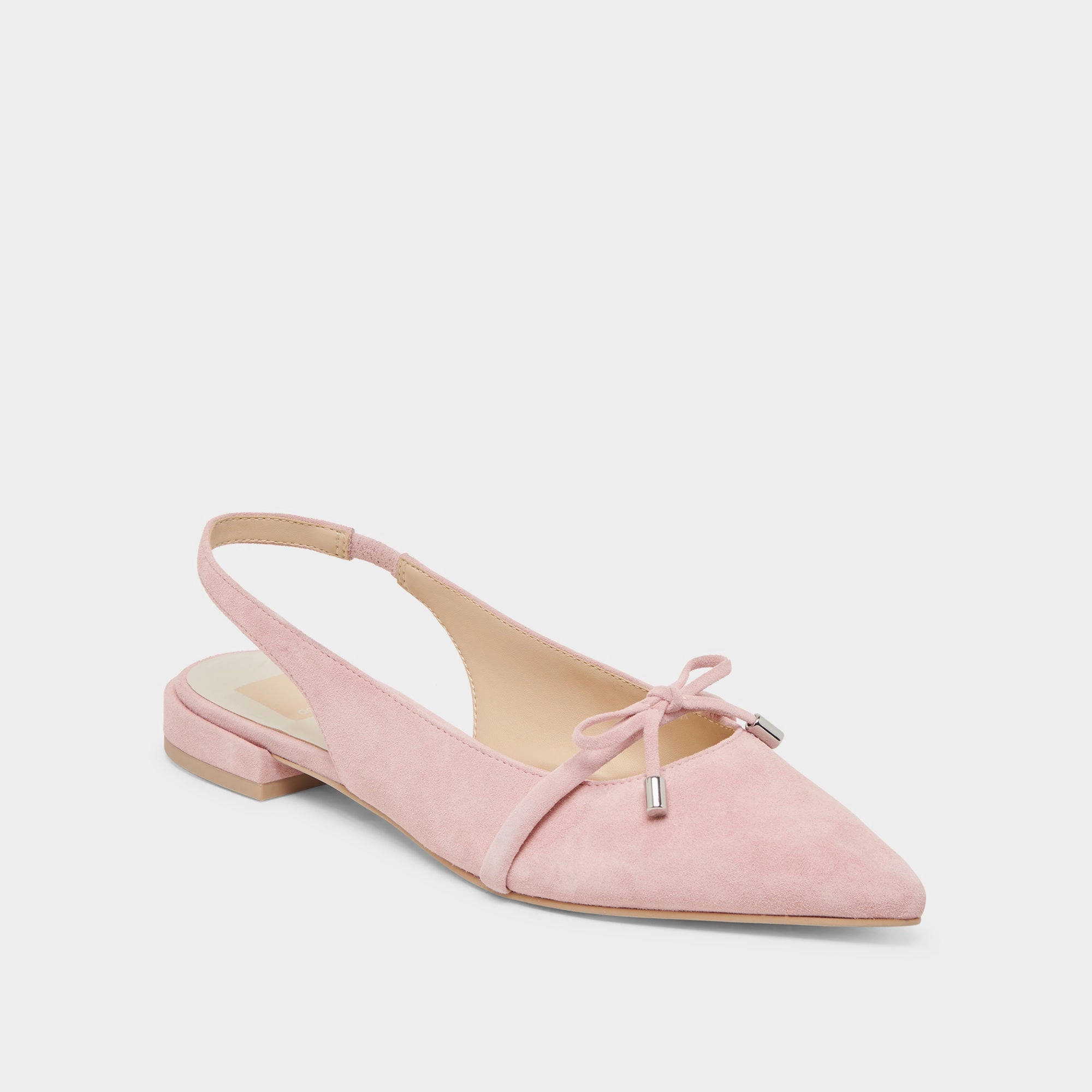 PAYGE FLATS PETAL PINK SUEDE Sturdy flexibility form