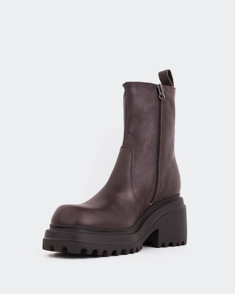 Ike Brown Leather Buckle Shine reinforced sole