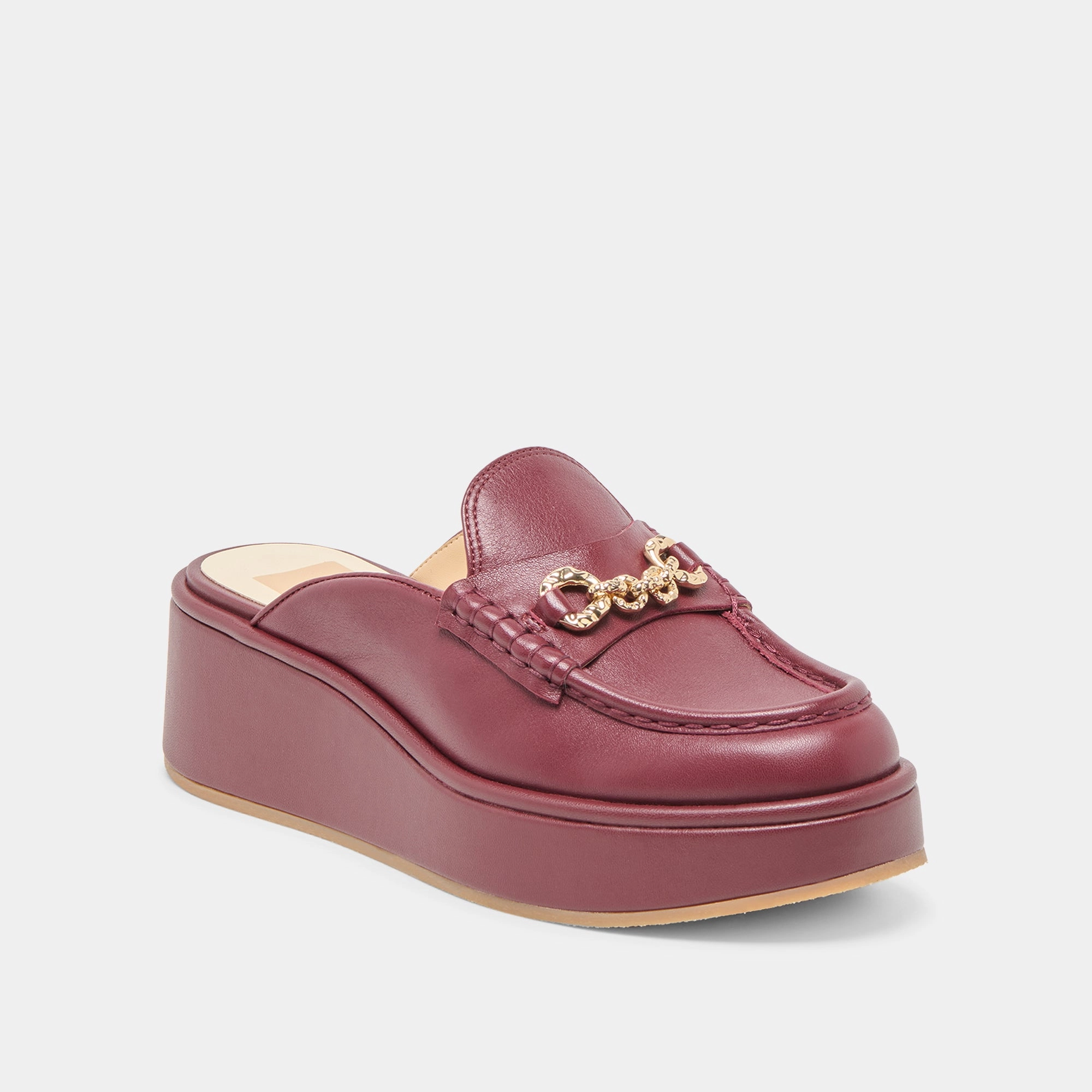 brightest Enhanced Traction Pattern DORREL LOAFERS MAROON LEATHER
