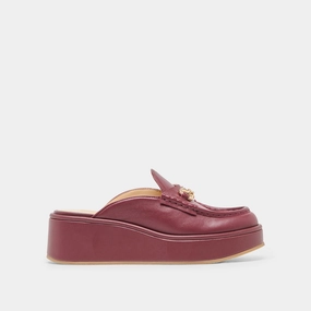 least modern DORREL LOAFERS MAROON LEATHER