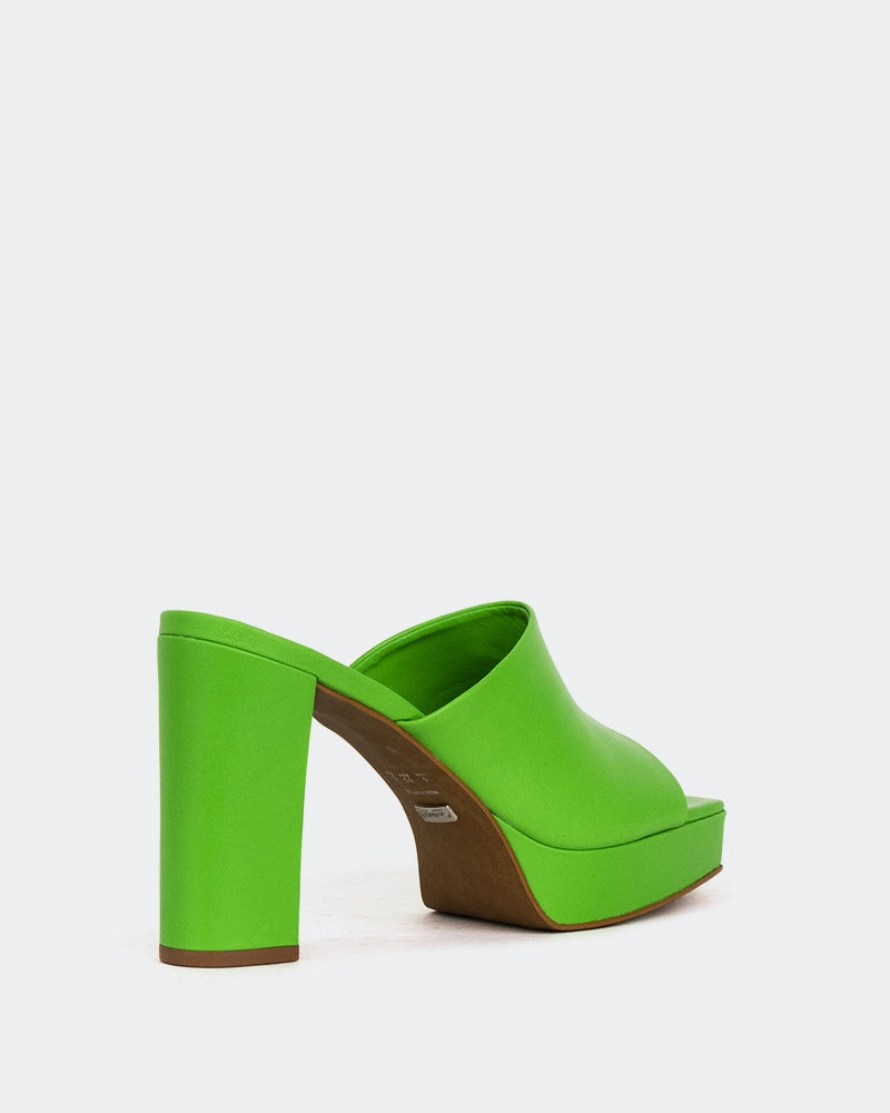 Republic, Green Leather/Cuir Vert Light Comfort Trendy Summer Shoes
