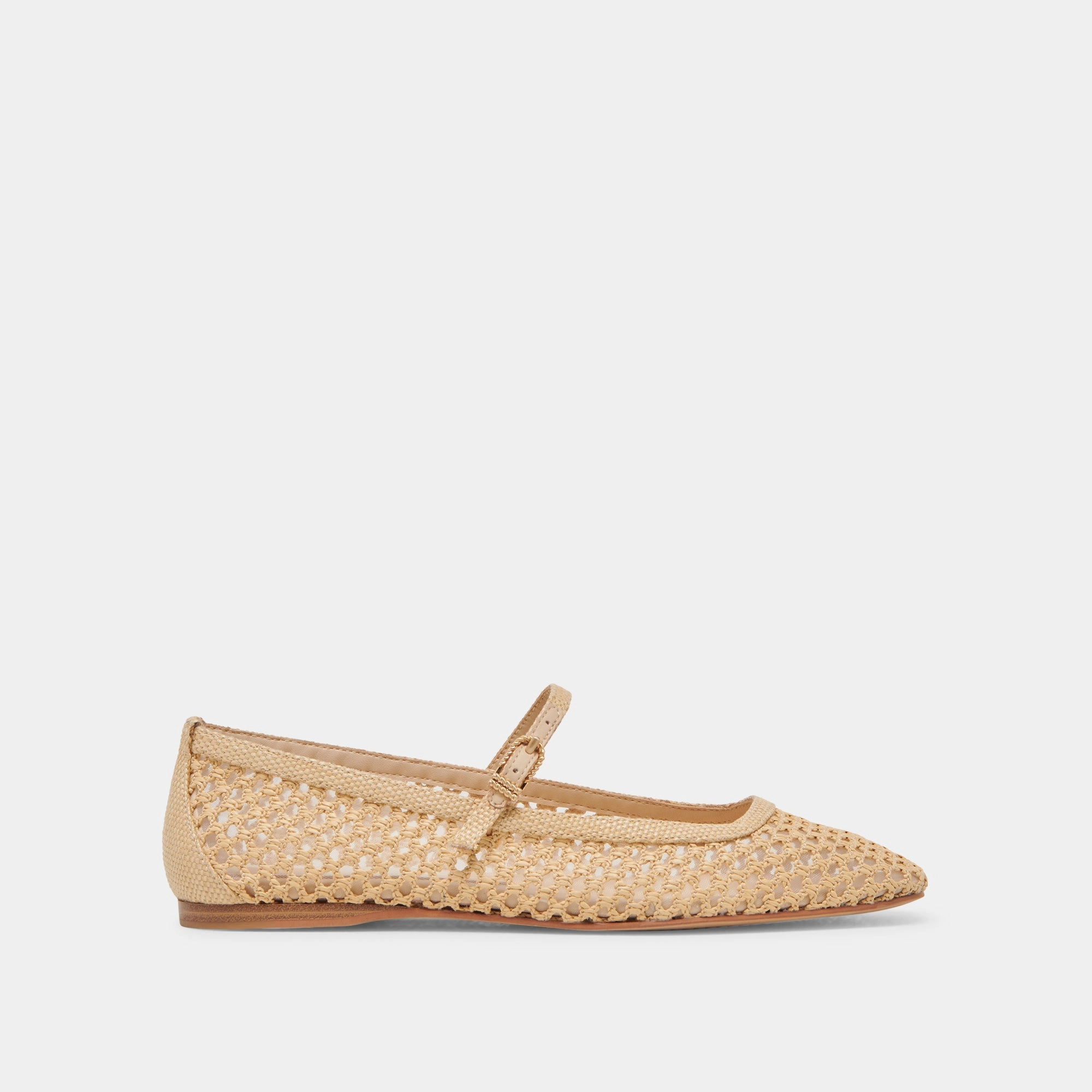 Daily Use REYES BALLET FLATS LT NATURAL WOVEN RAFFIA