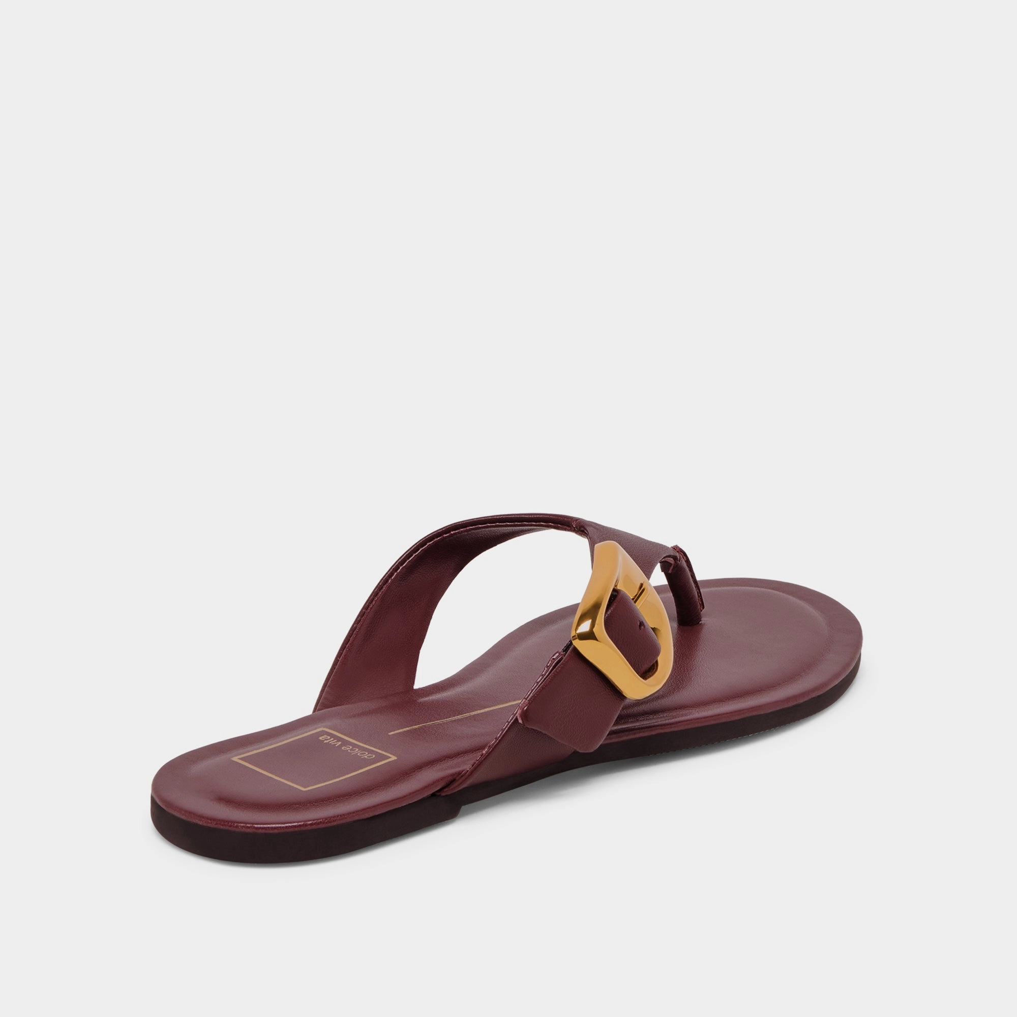 buckle - up style ROSSA SANDALS BURGUNDY LEATHER