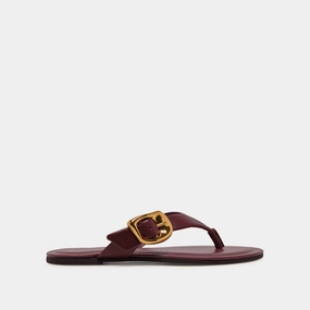 ROSSA SANDALS BURGUNDY LEATHER windy - day shoes