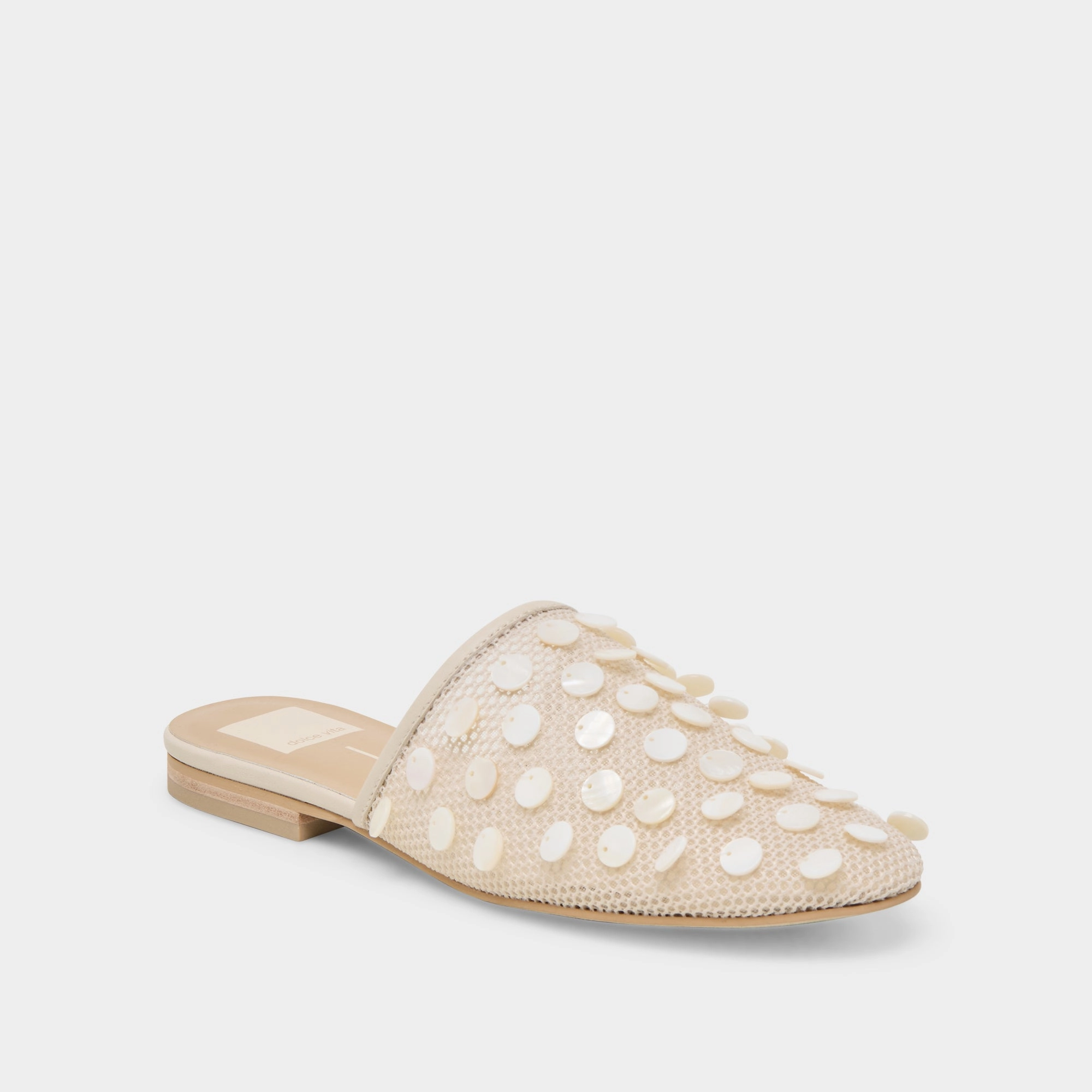 ROVA BEAD FLATS IVORY DISC MESH Modern Cushioning