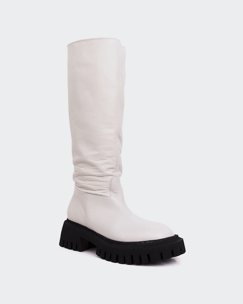 Polyester Secure Closure Rector Off White Leather