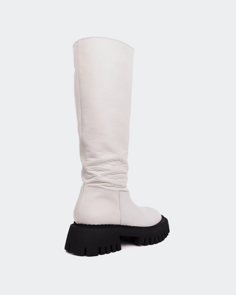 Modern Comfortable Straps Rector Off White Leather