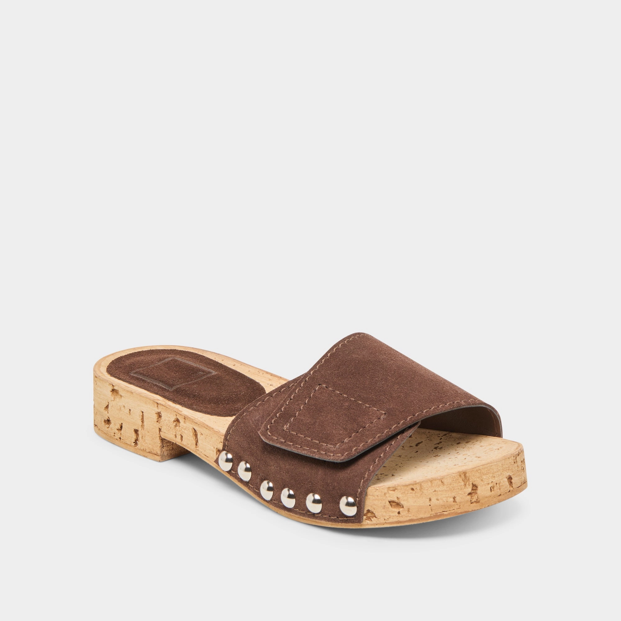 SANDY SANDALS DK BROWN SUEDE golfers
