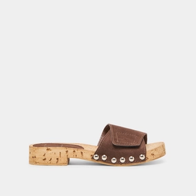 orthopedic SANDY SANDALS DK BROWN SUEDE