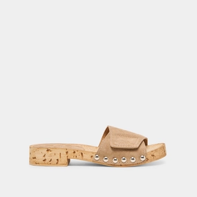 simple design sporty user SANDY SANDALS TAUPE SUEDE