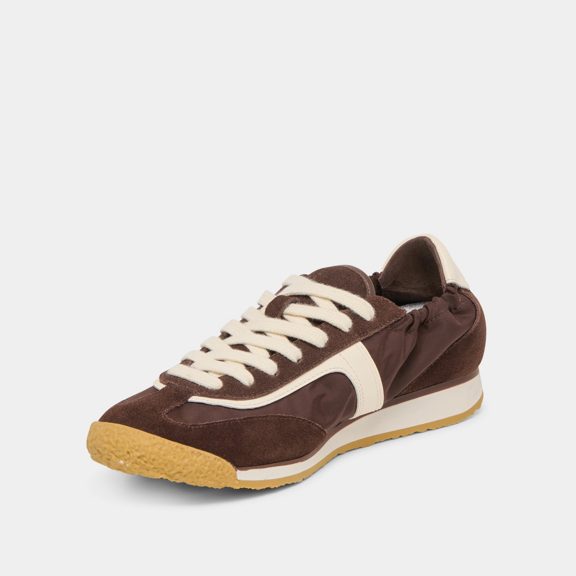 SARIYA SNEAKERS DK BROWN NYLON Luxurious Feel