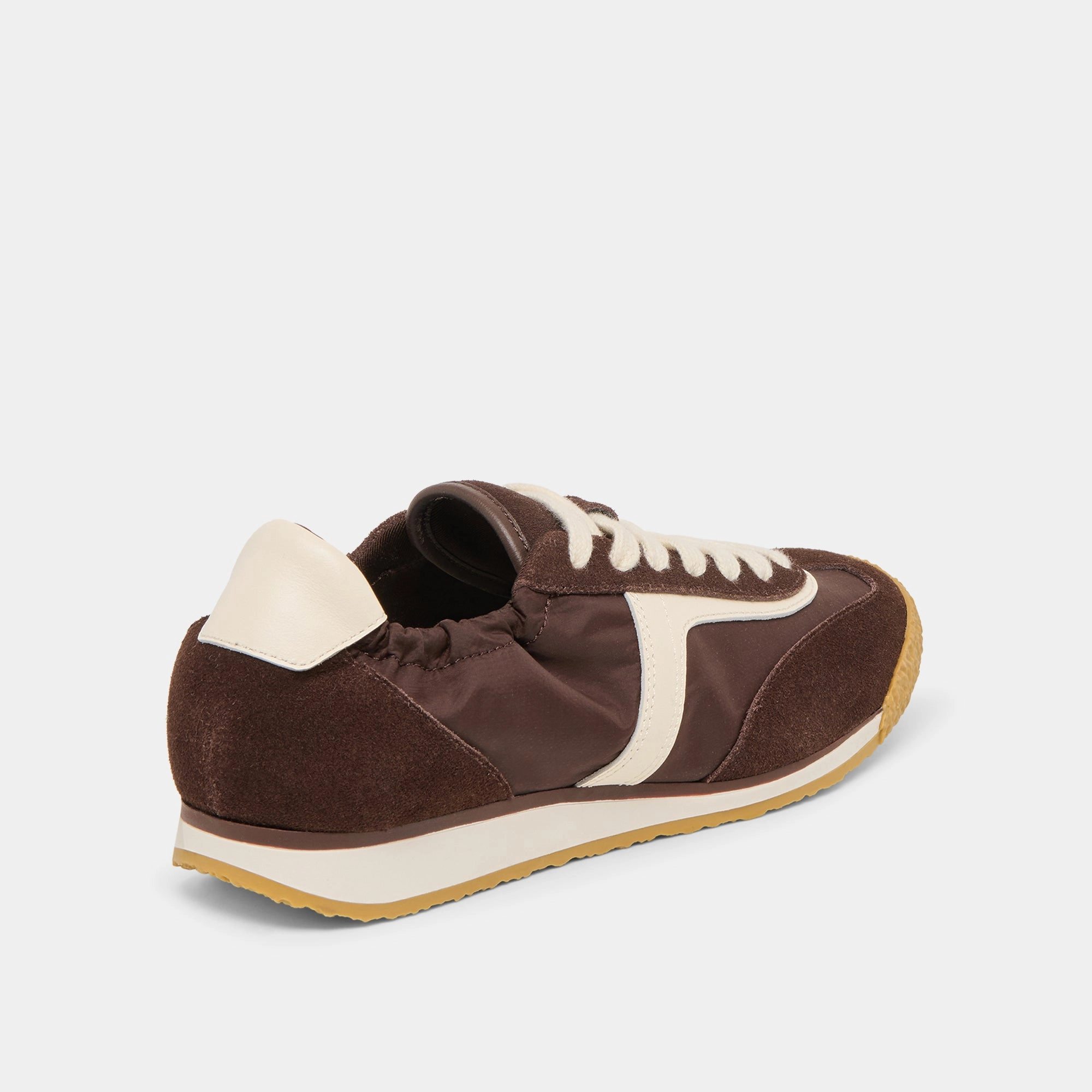 outdoor - style Stretchy SARIYA SNEAKERS DK BROWN NYLON