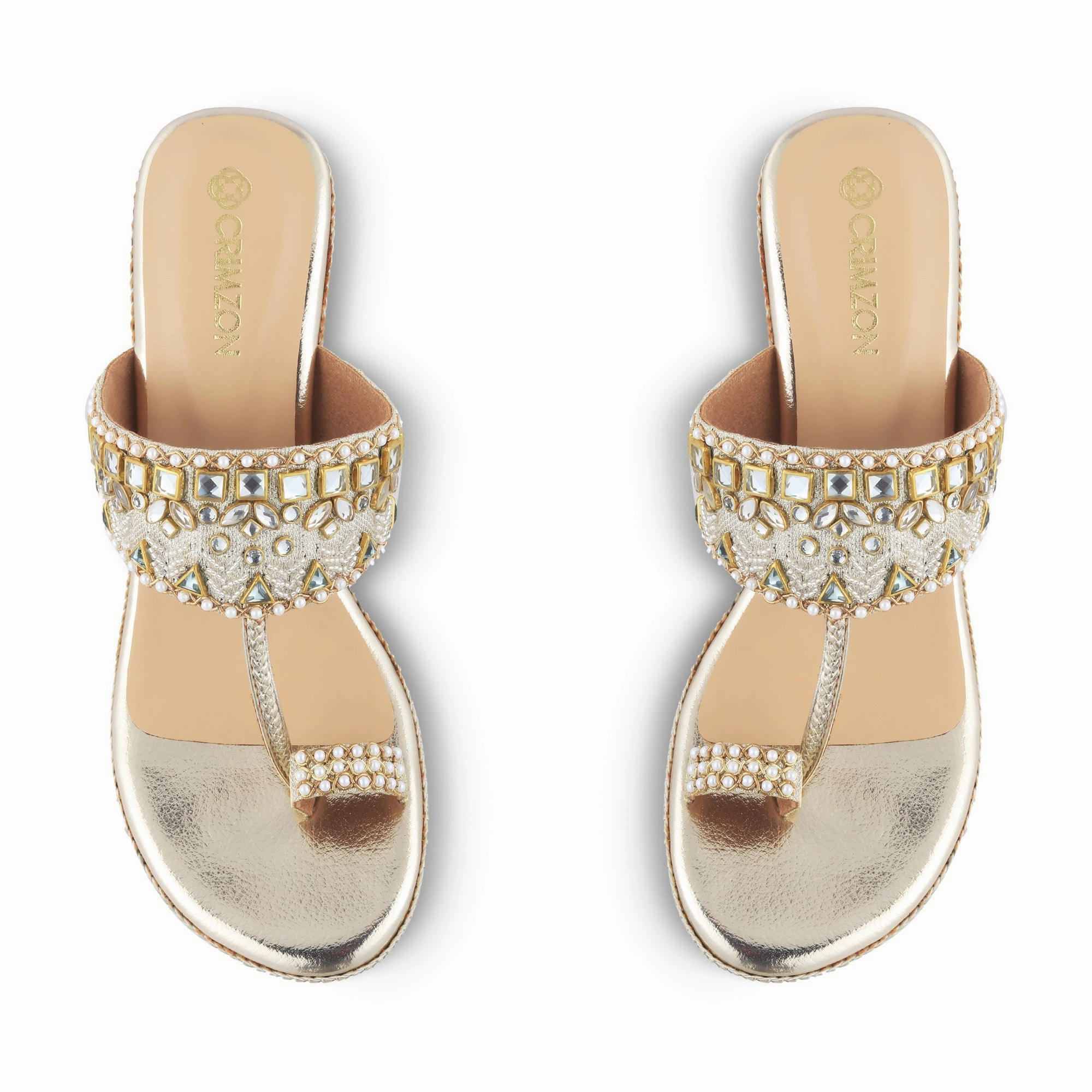 Cushioned ANAYA- GOLD KOLHAPURIS