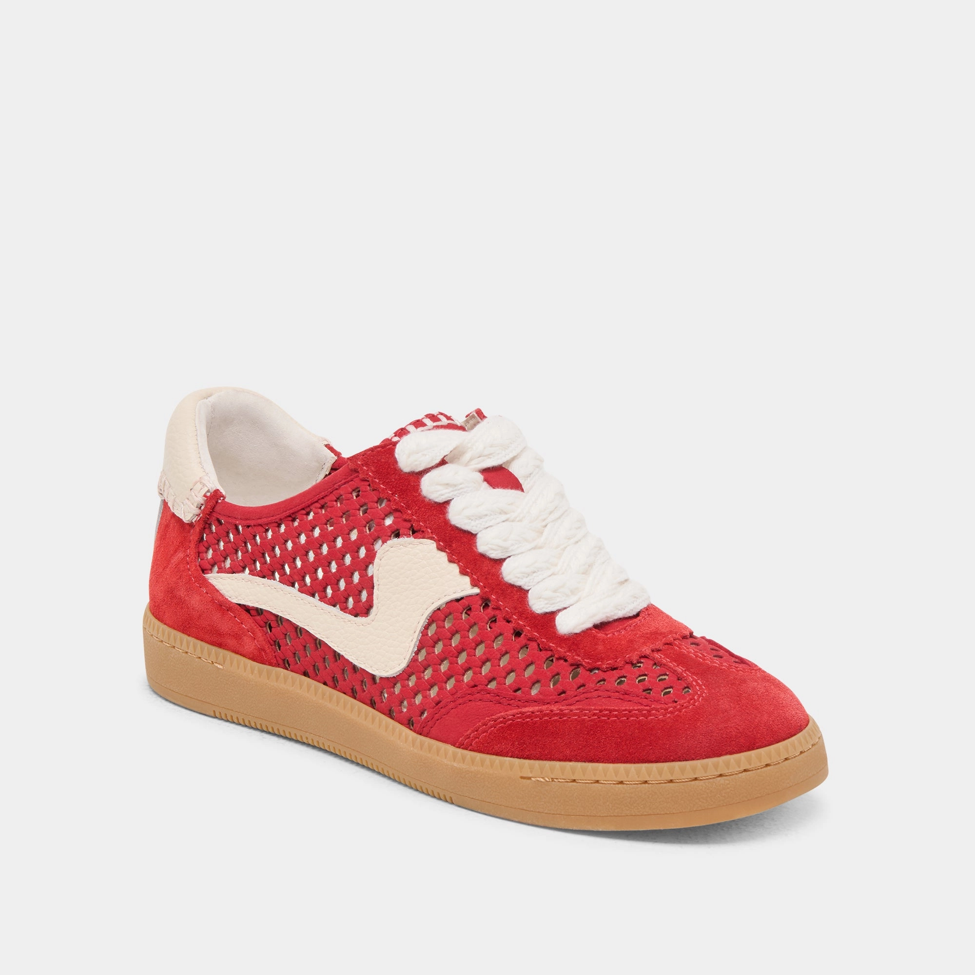 NOTICE SNEAKERS CHERRY PERFORATED NUBUCK performer
