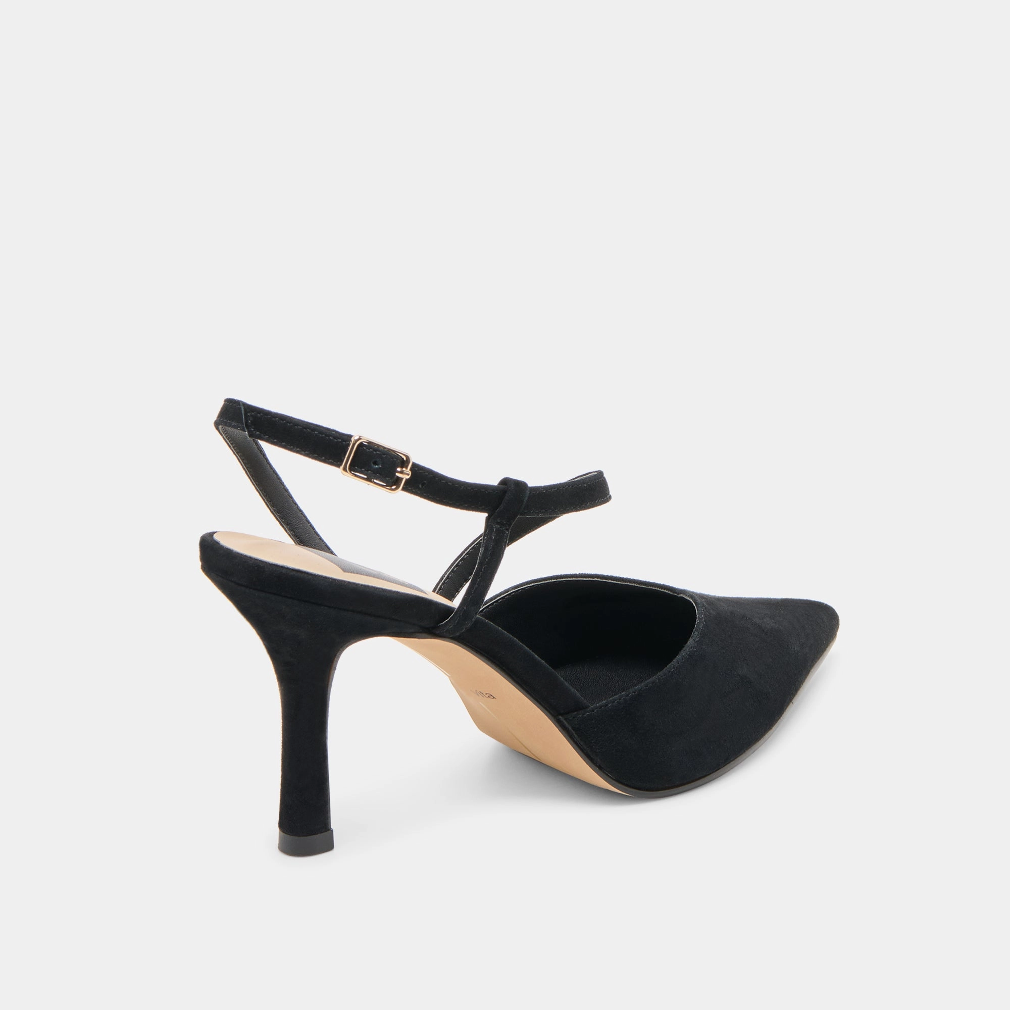 non - slip user Sturdy materials KAMRA HEELS ONYX SUEDE