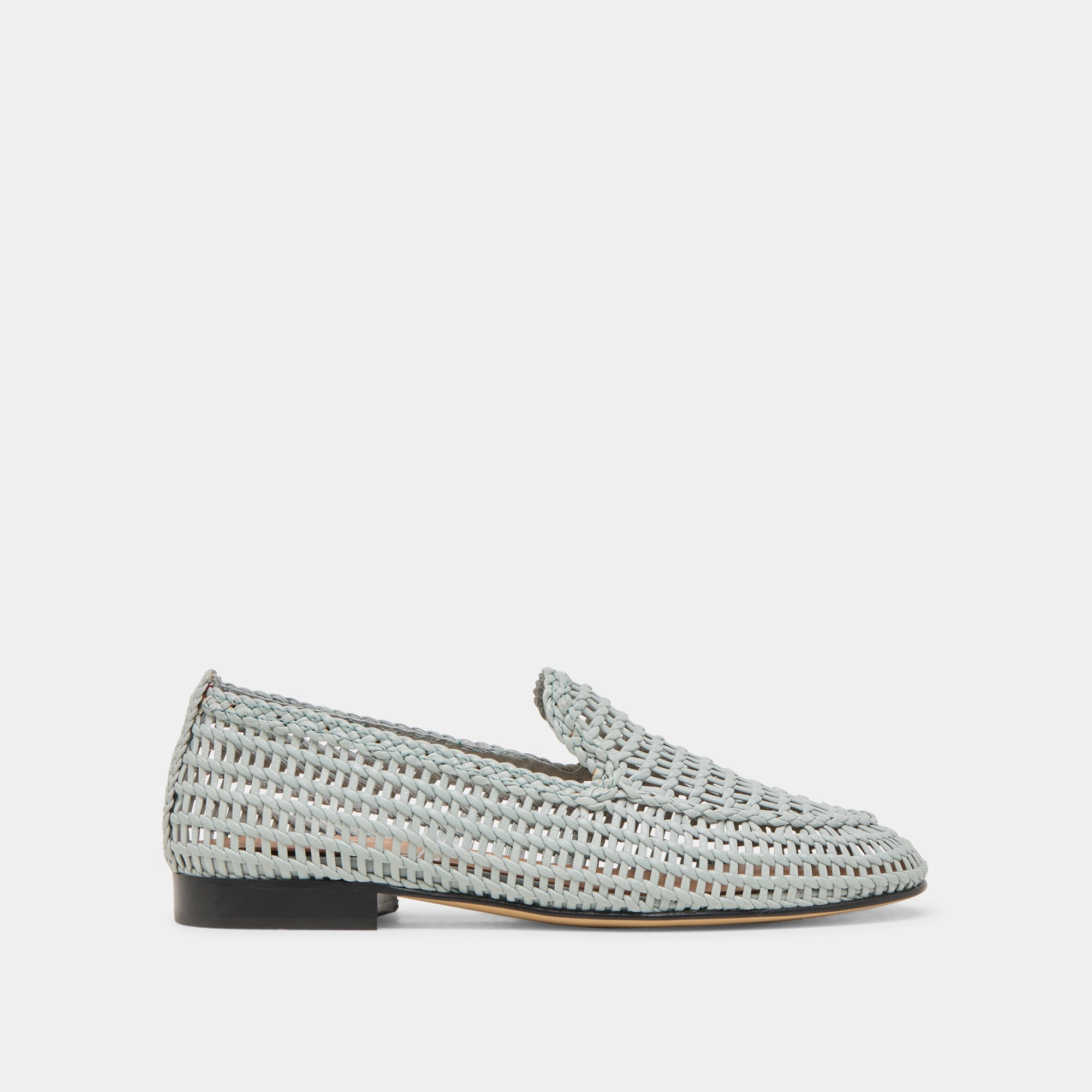 Weatherproof Seam ARMOND FLATS SKY BLUE WOVEN LEATHER