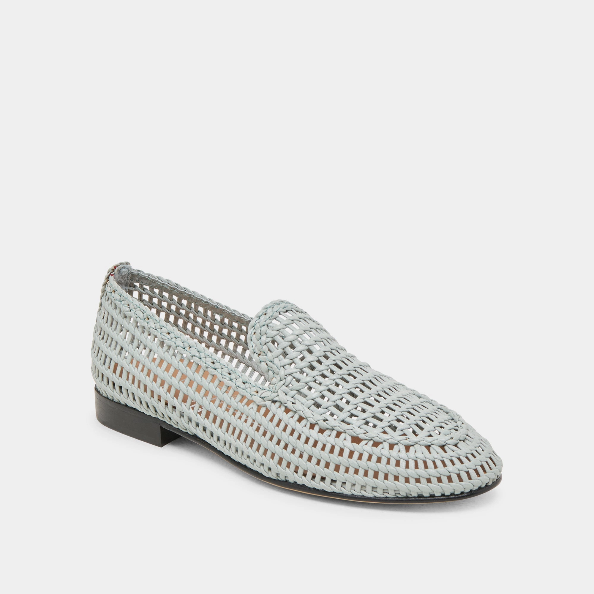 Stylish Sole ARMOND FLATS SKY BLUE WOVEN LEATHER