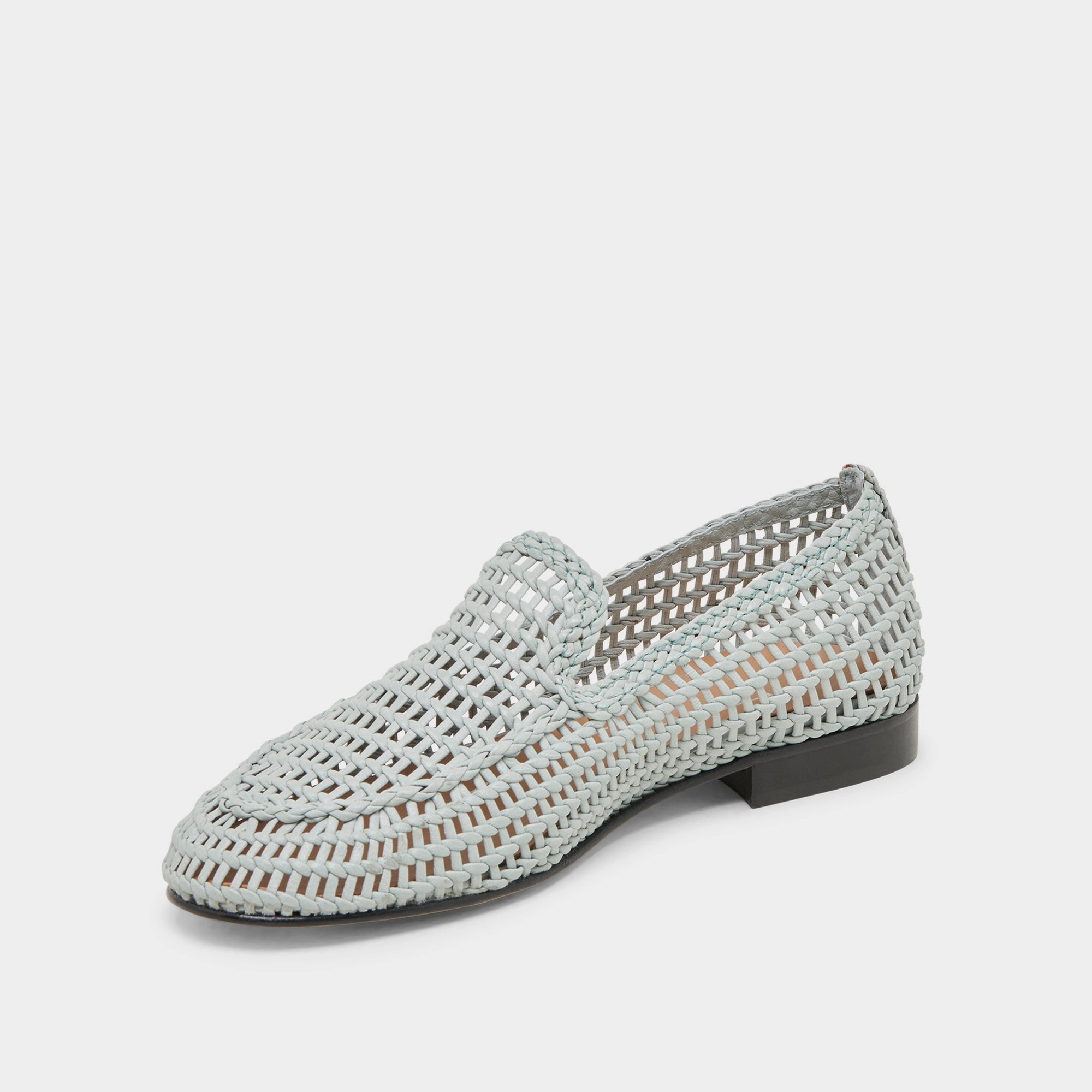 ARMOND FLATS SKY BLUE WOVEN LEATHER least sporty Durable ease