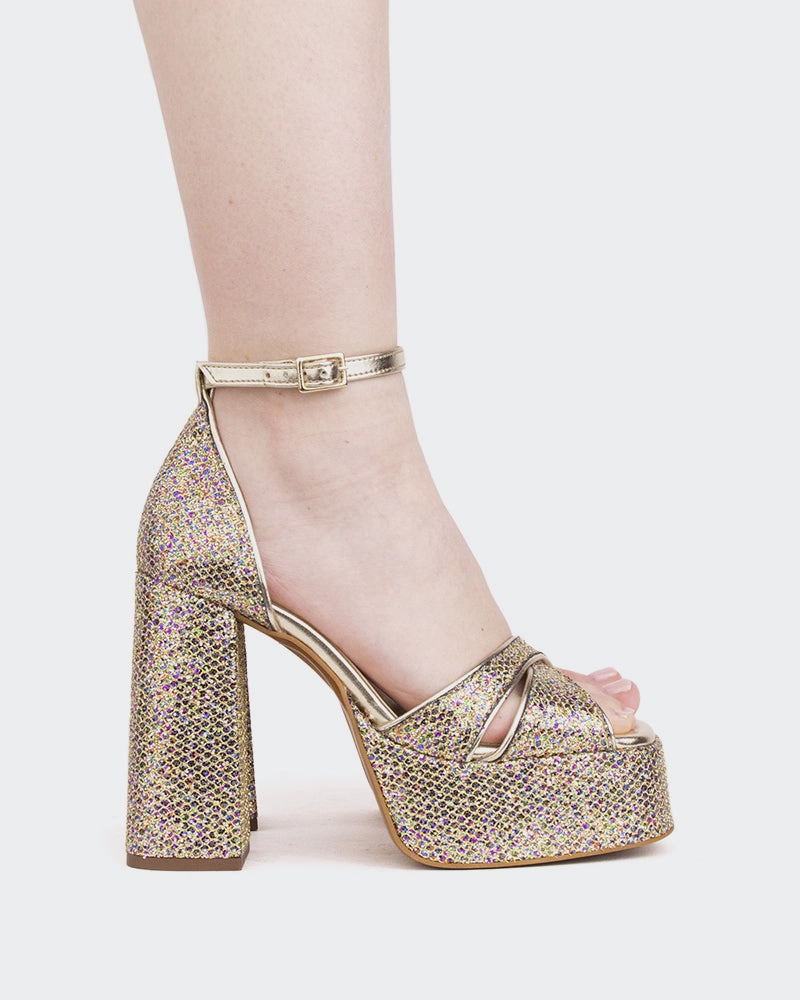 Light Activity Flexible Vacation Shoes Agua Multi Sequins/Pail.Multi