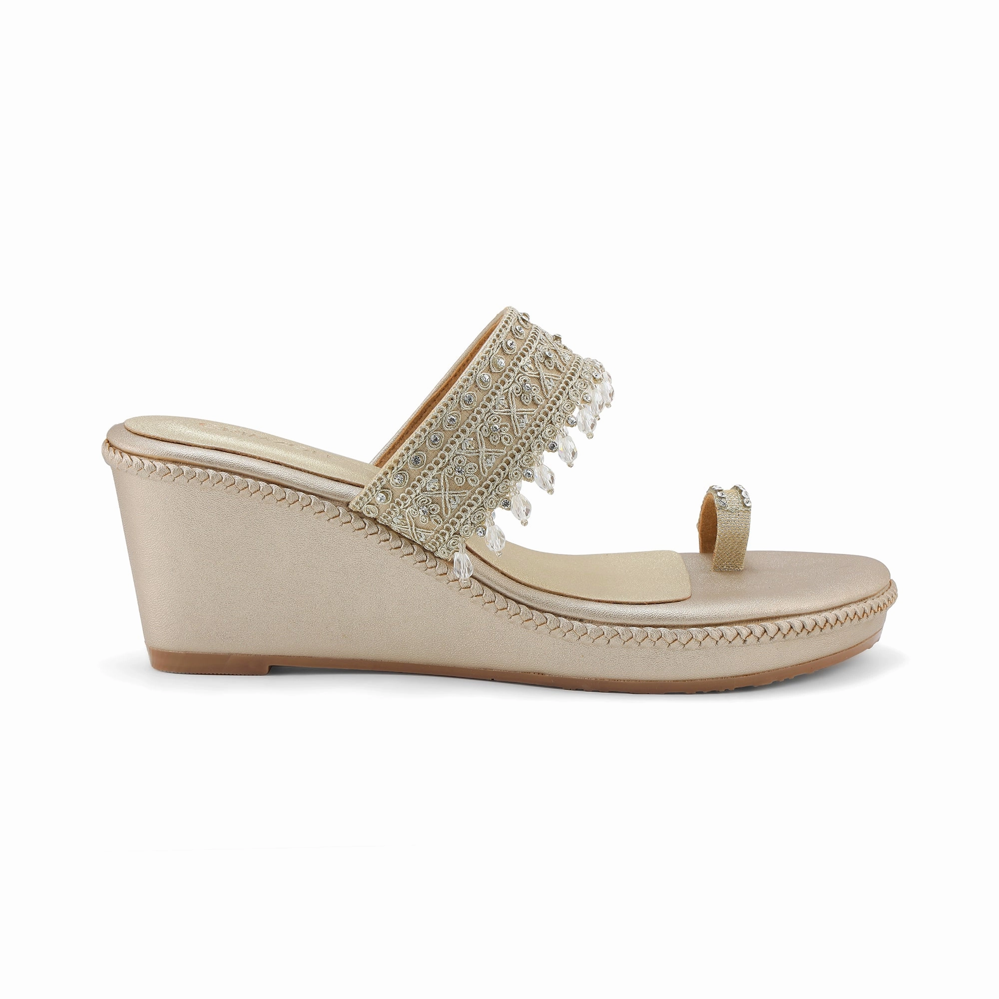 Sandal Insoles Shock Absorbing Technology SUHANA- EMBELLISHED WEDGES