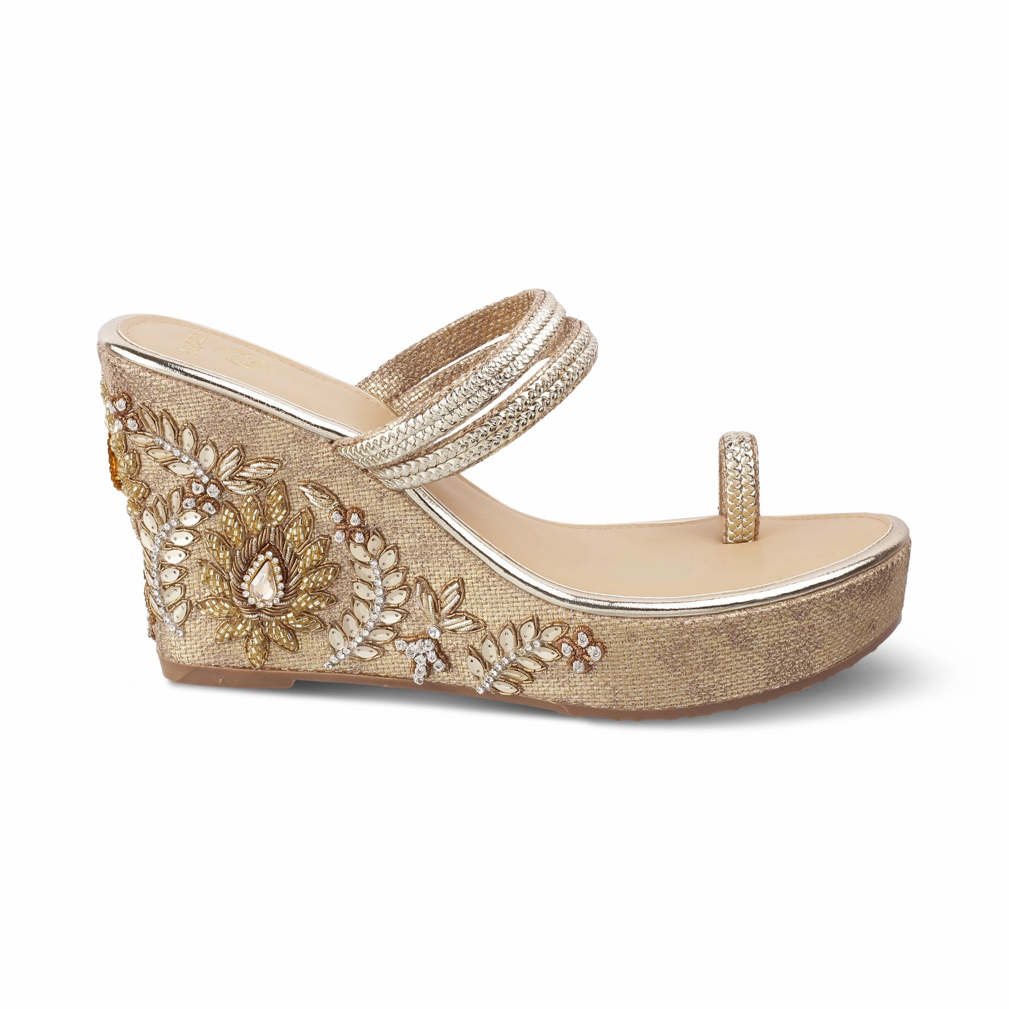Spring Mood Rugged Traction SHAIZA- EMBROIDERED KOLHAPURIS