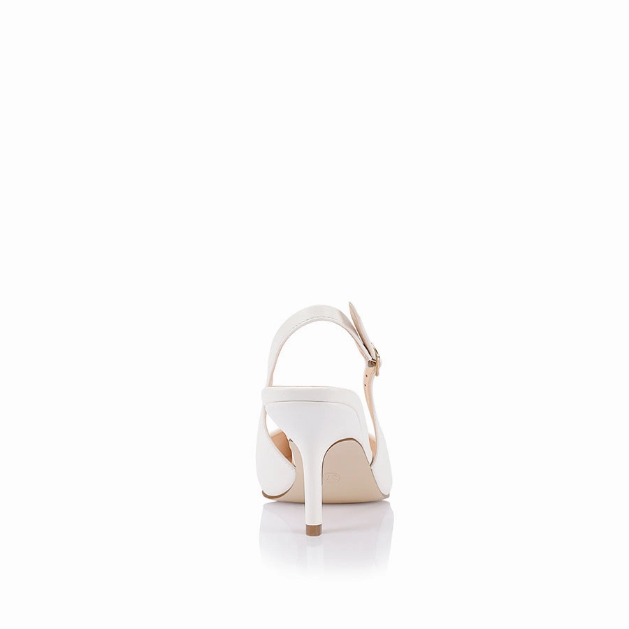 Shayley Slingback Stilettos - Chalk White Urban Mode