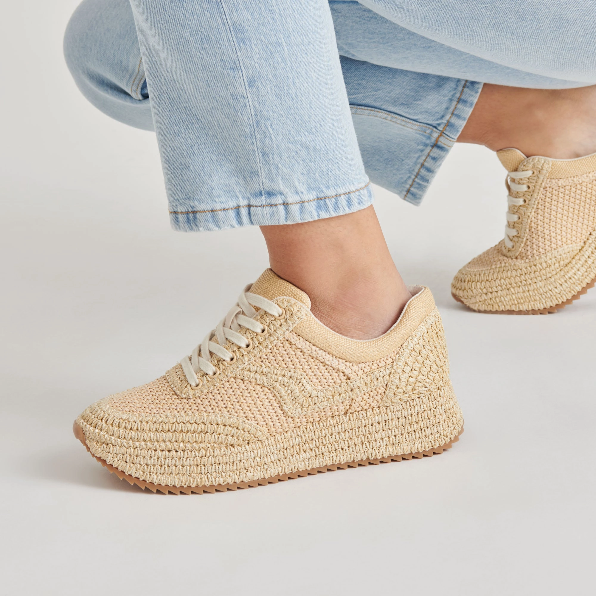walking companions SHYLOH SNEAKERS LT NATURAL RAFFIA