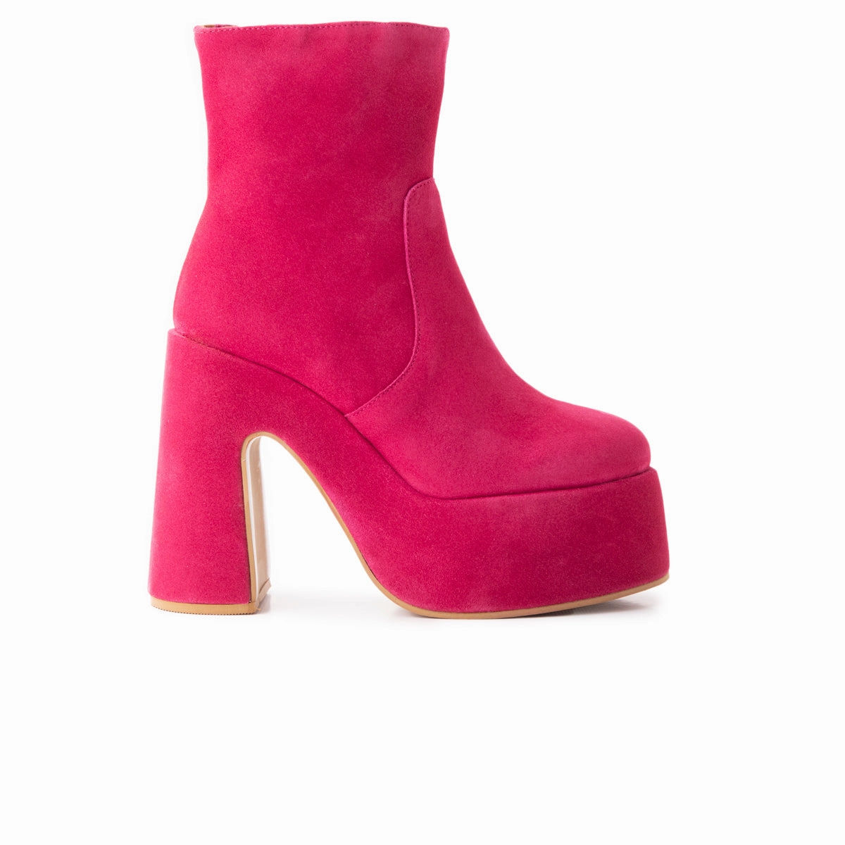 Light Step Daze Fuchsia Suede