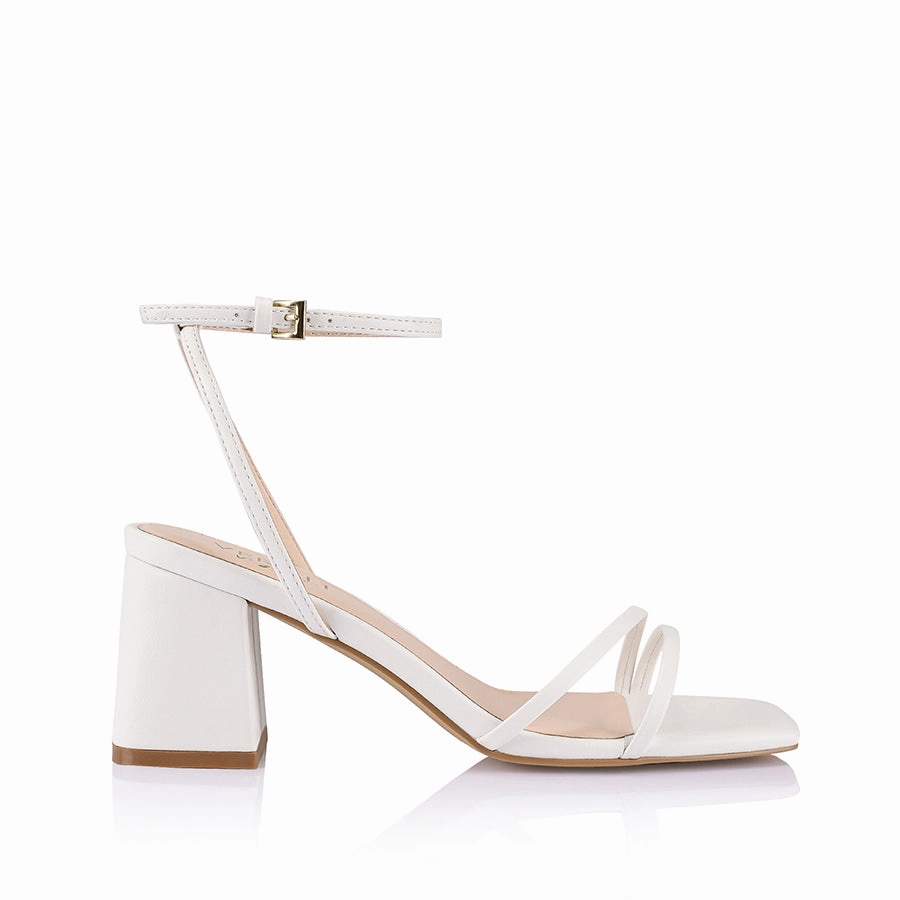 Weather Fit Stevie Block Heel Sandals - Chalk