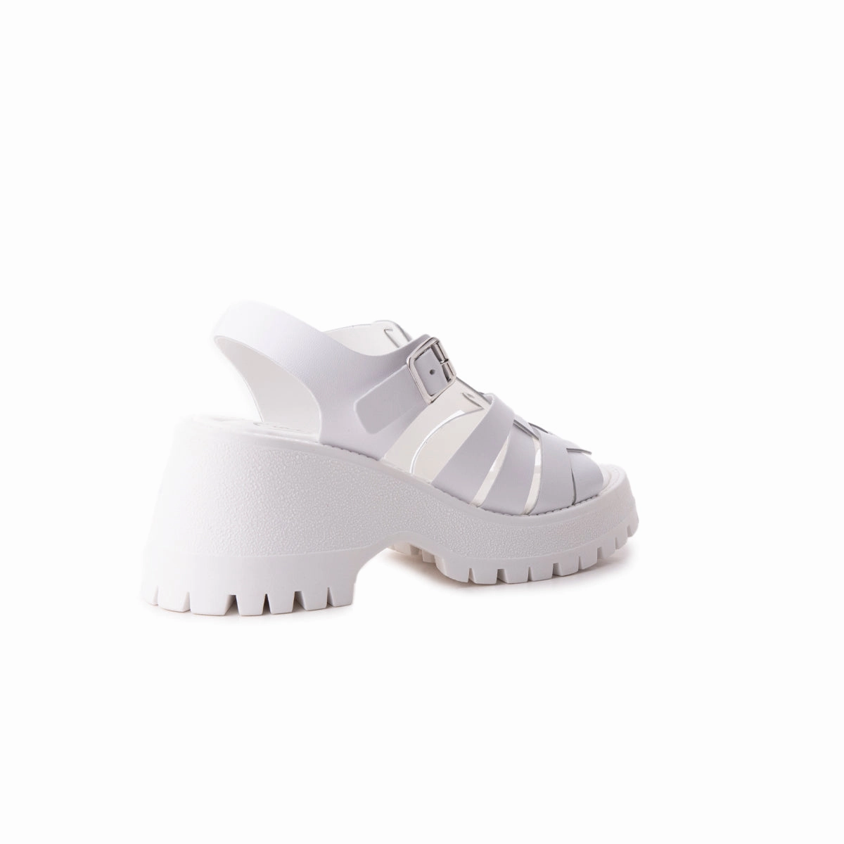 Capranica White Leather Flat Comfort